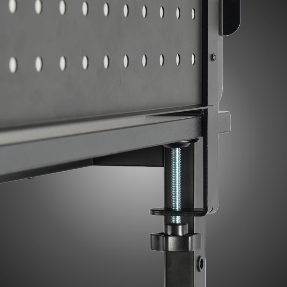 クランプ式で既存のデスクに後付け