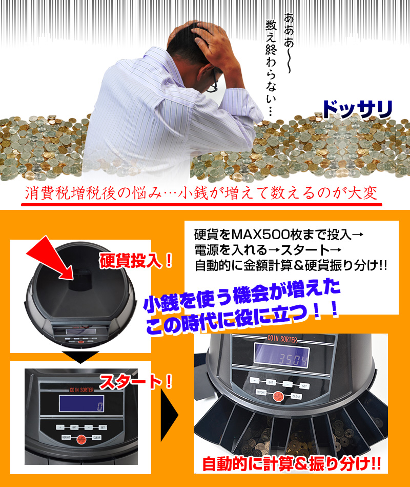 電動オートコインカウンター | サンコー株式会社 THANKO