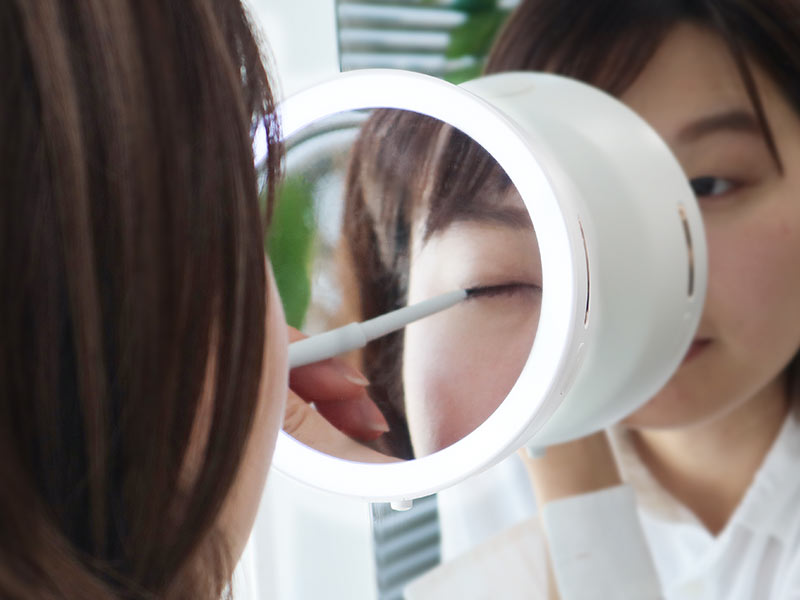 LEDミラー付　浮かせるオートソープディスペンサー