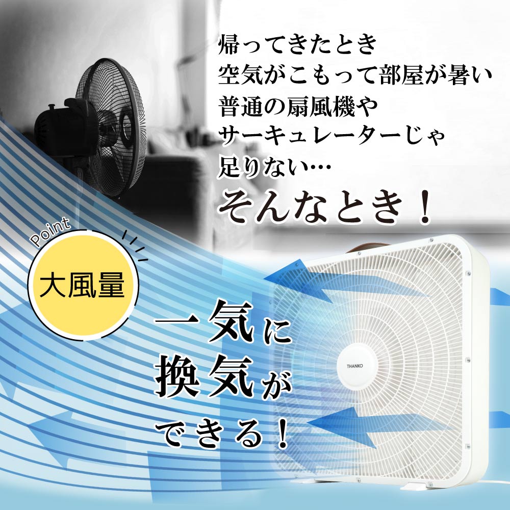 スピード換気！サーキュレーターでは物足りない方へ
