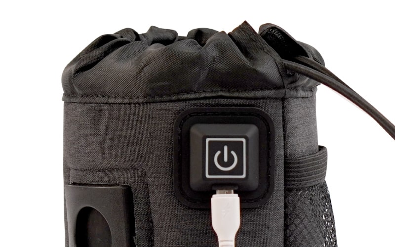 自転車用アタッチメント付きUSBあったかポーチ