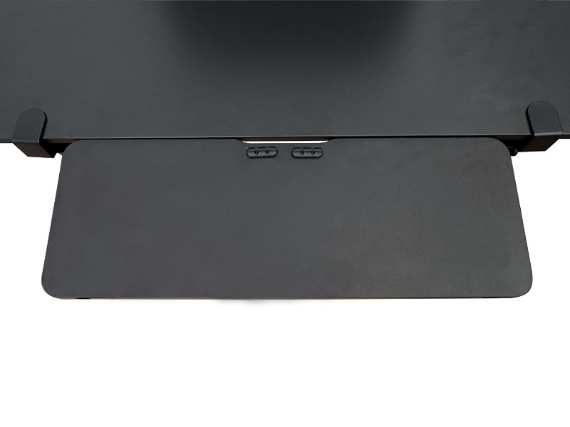 フラットになるクランプ式キーボードスライダーL