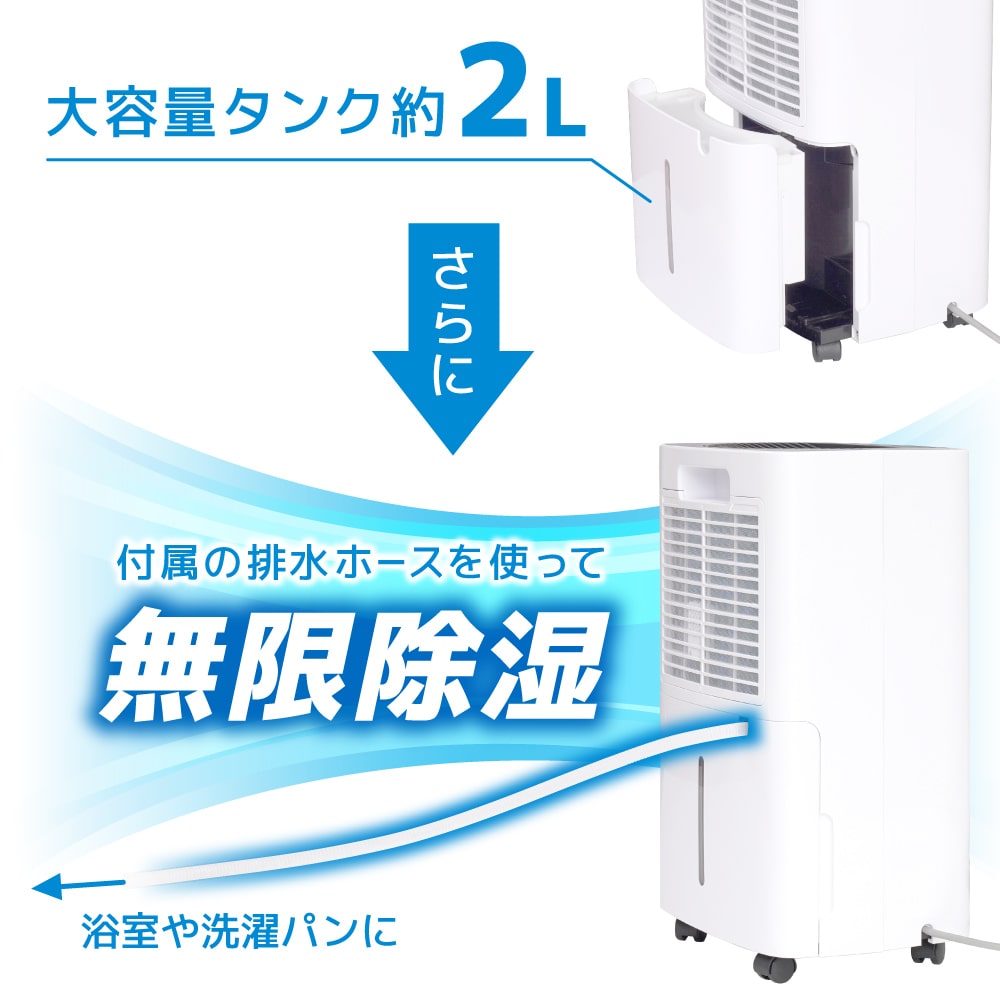 コンプレッサー式「どこでもコンパクト除湿機」 | 【公式
