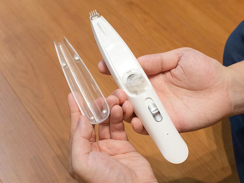 吸引できるペット用足裏バリカン