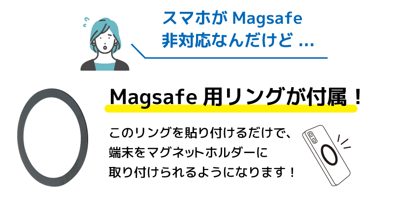 MagSafe非対応でもOK