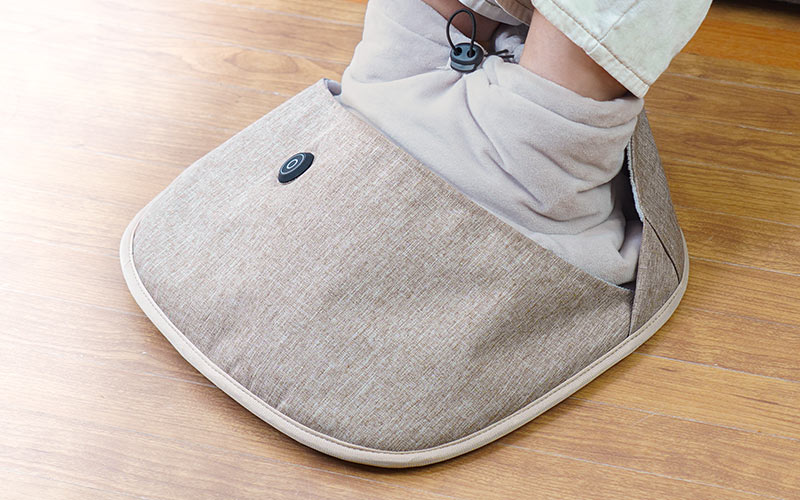 つま先から足首まであったか「フットウォーマー巾着」