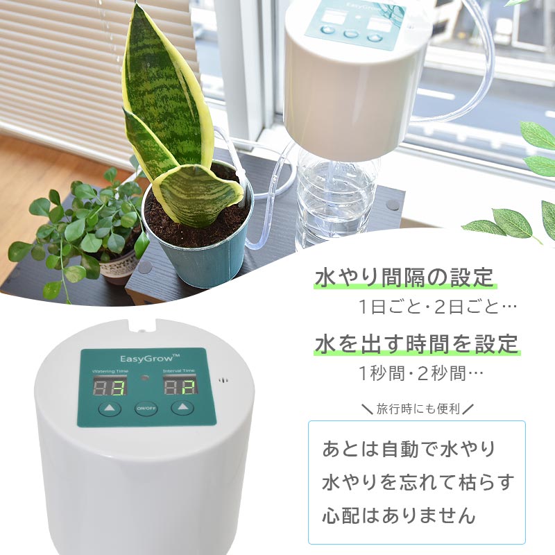 自動で植物に水やり