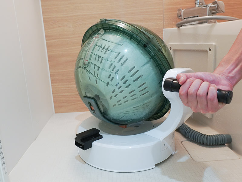 ドラム式全手動洗濯機「ぐるぐるぶんまわ槽ball」