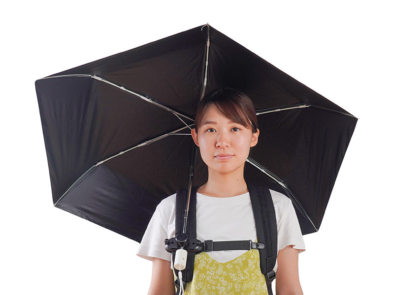 リュックに後付け「ちょっと傘持って手」
