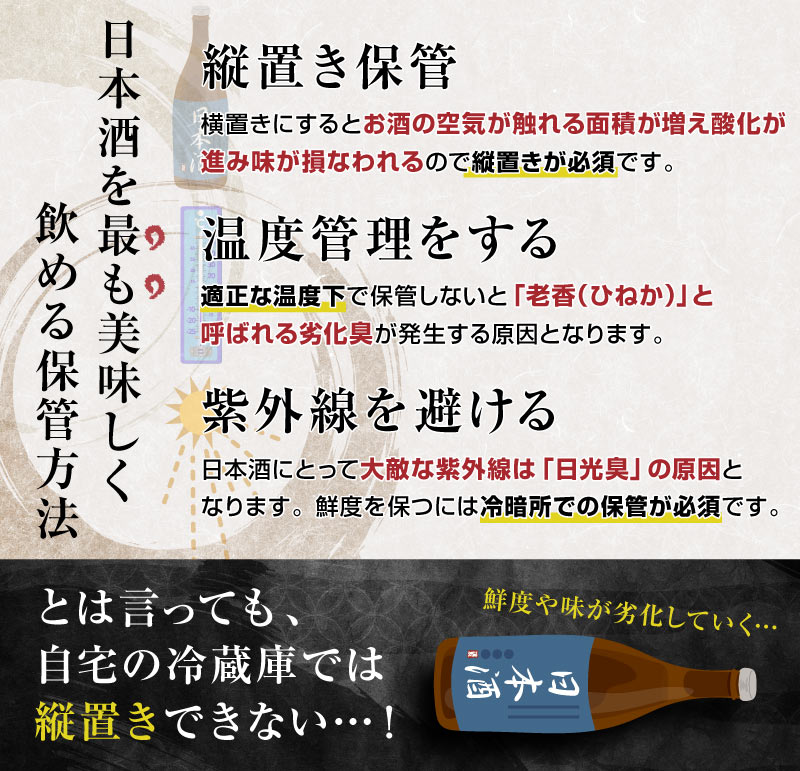 一升瓶を縦置きできる日本酒冷蔵庫「俺の酒蔵」 | 【公式】サンコー