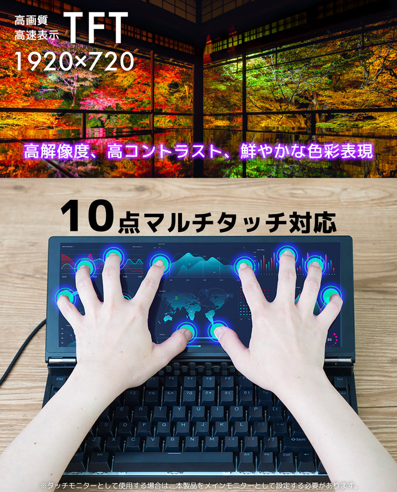 Amazon.co.jp: AJAZZ AKP846 タッチスクリーンゲーミング