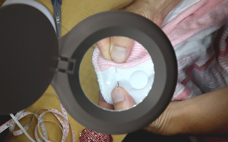 30LEDライト付きスタンドルーペ