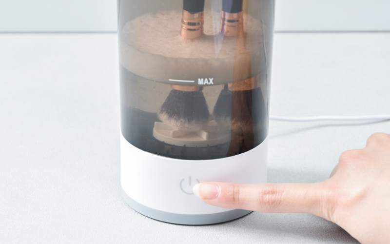 メイクブラシまとめてランドリー