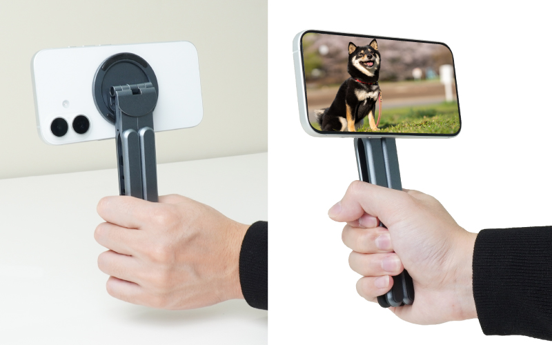 1台4役「カチカチ折りたたみPCスタンド」