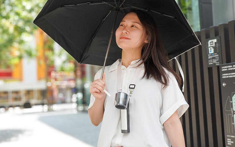 持ち手が冷える「ハンディクールファン」