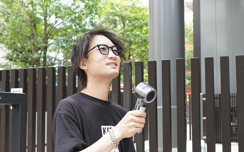 持ち手が冷える「ハンディクールファン」