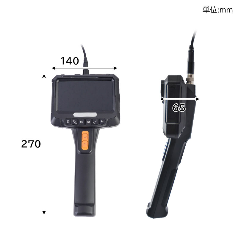 まみ］カメラ2台 2カメラ360度回転式内視鏡 | THANKO