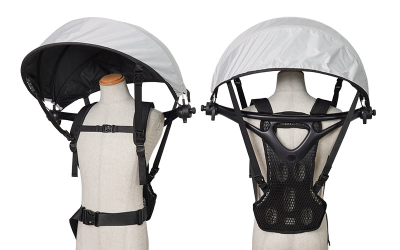 ハンズフリー背負える日傘