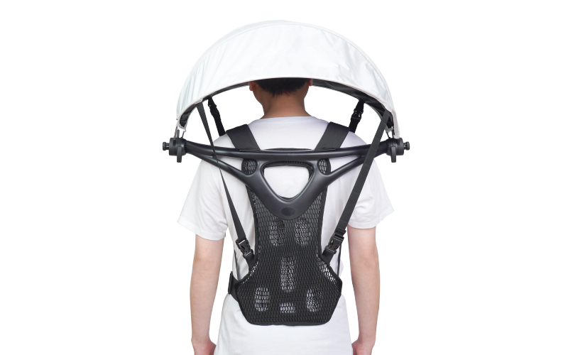 ハンズフリー背負える日傘