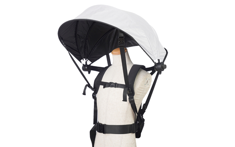 ハンズフリー背負える日傘
