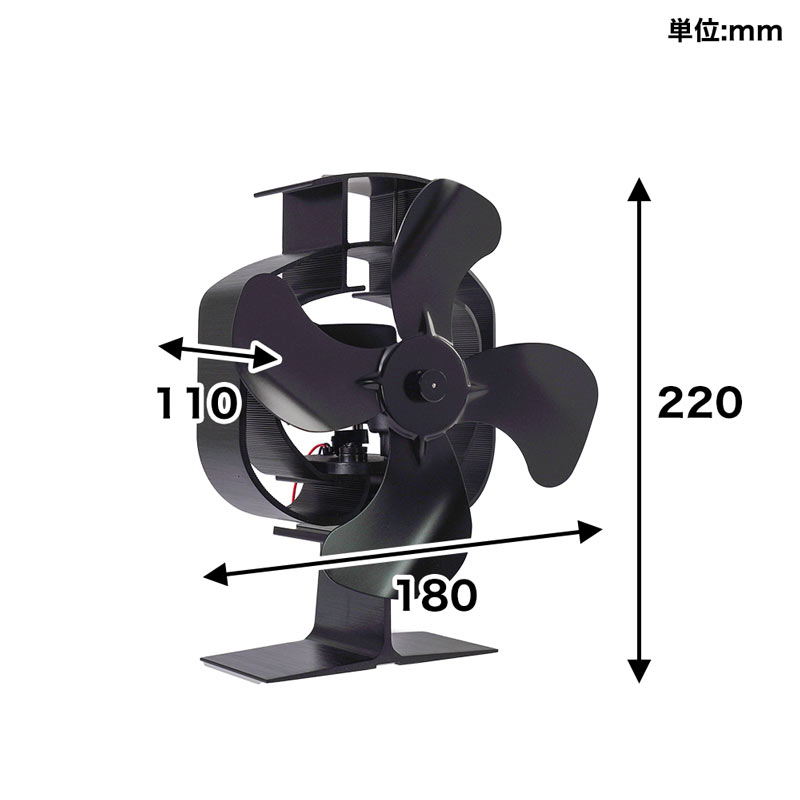 ストーブファン FUTURE FOX FOX-FAN ストーブファン 薪ストーブファン エコ