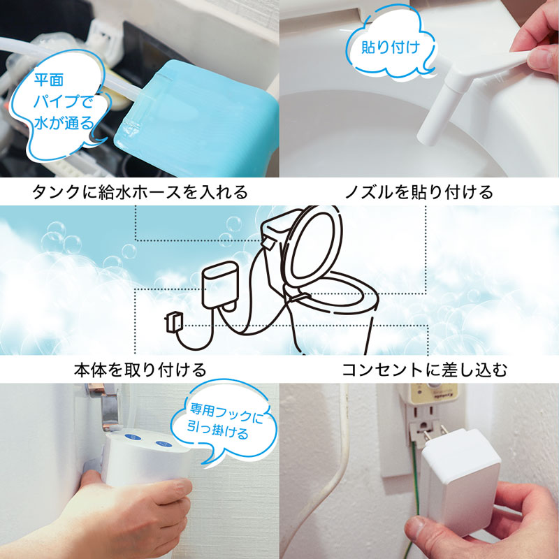 後付けトイレバブルクッション「あわらく」 | 【公式】サンコー通販サイト