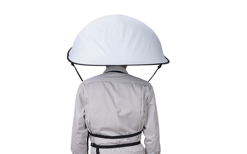 超コンパクト収納　折りたたみ式ハンズフリー日傘