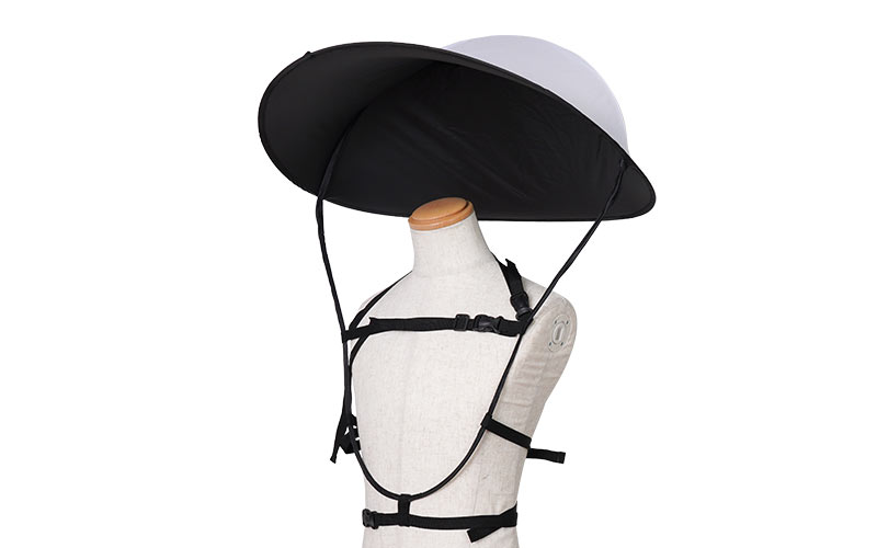 超コンパクト収納　折りたたみ式ハンズフリー日傘