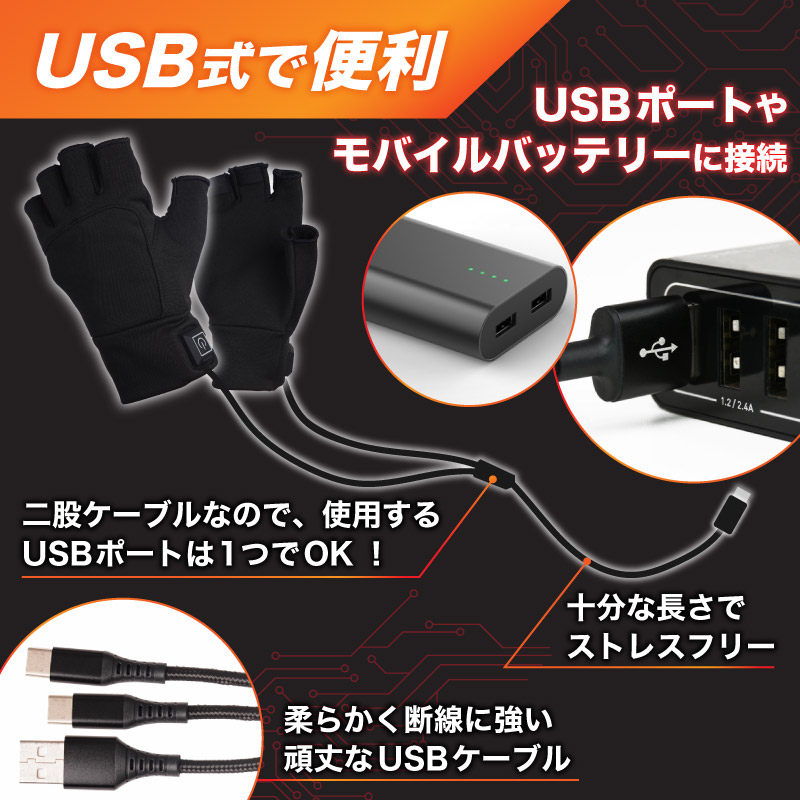 USB式の便利なポイント